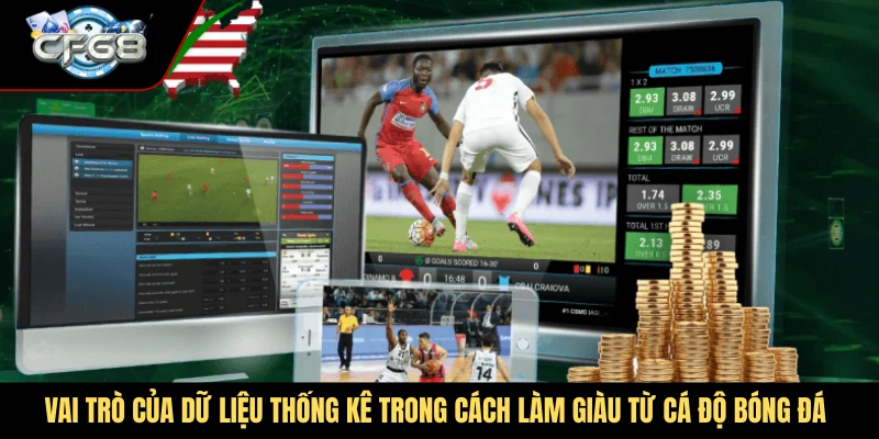 Vai trò của dữ liệu thống kê trong cách làm giàu từ cá độ bóng đá