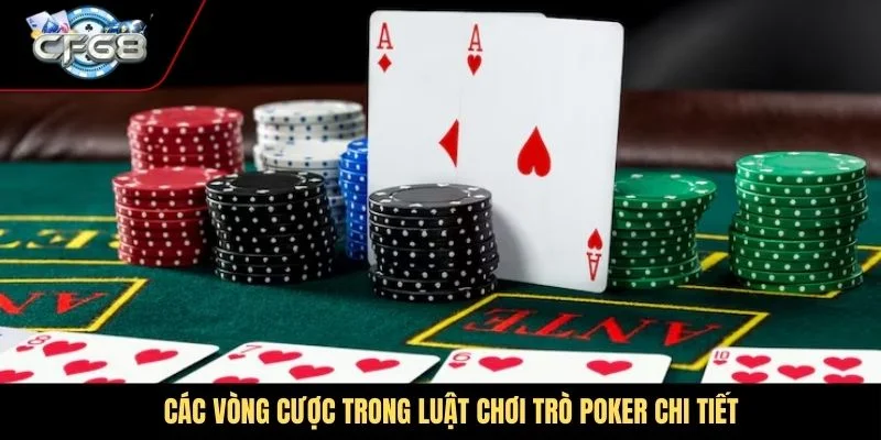 Các vòng cược trong luật chơi trò Poker chi tiết